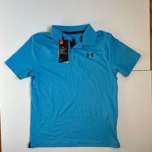 Under Armour Boys Light Blue Polo Shirt